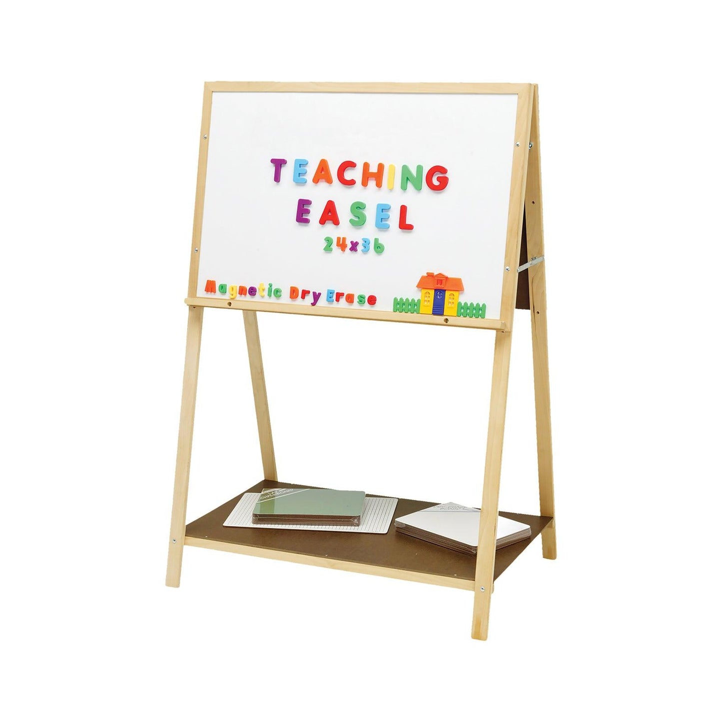 Magnetic Teaching Easel, 54" H x 36" W - Loomini