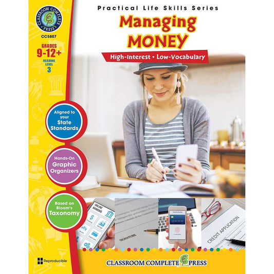 Managing Money Book, Grade 9-12 - Loomini
