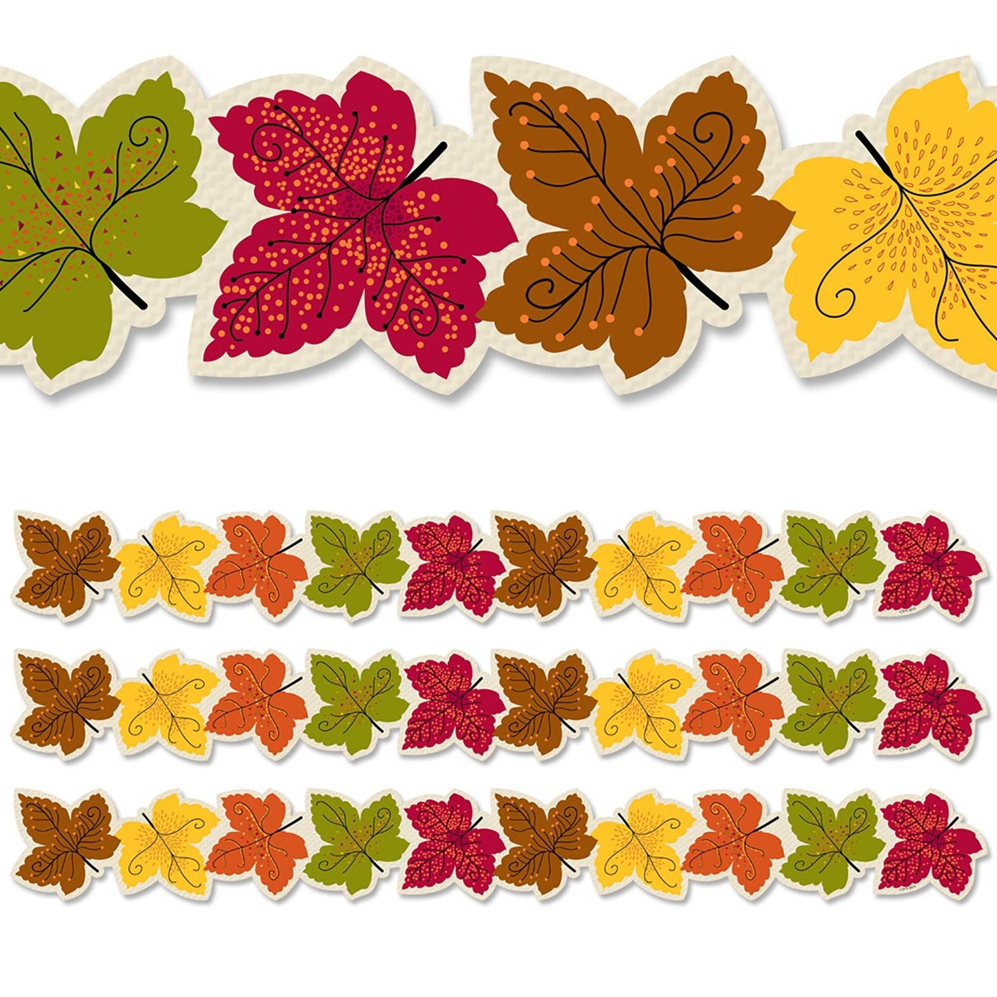 Maple Leaves EZ Border, 48 Feet, 3 Packs - Loomini