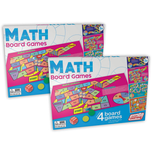 Math Board Games, Pack of 2 - Loomini