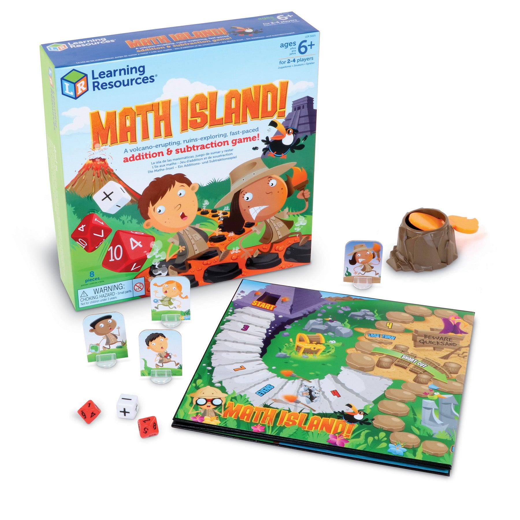 Math Island Addition & Subtraction Game - Loomini