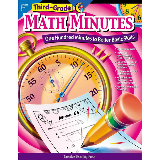 Math Minutes Book, Grade 3 - Loomini