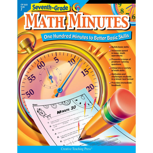 Math Minutes Book, Grade 7 - Loomini