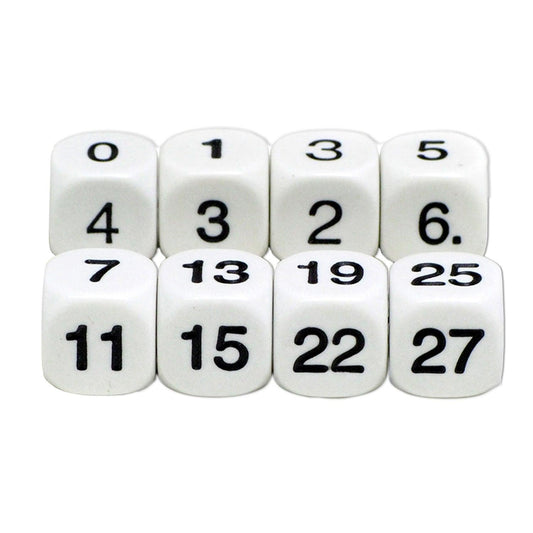 Math Numbers Dice, 6 Sets - Loomini