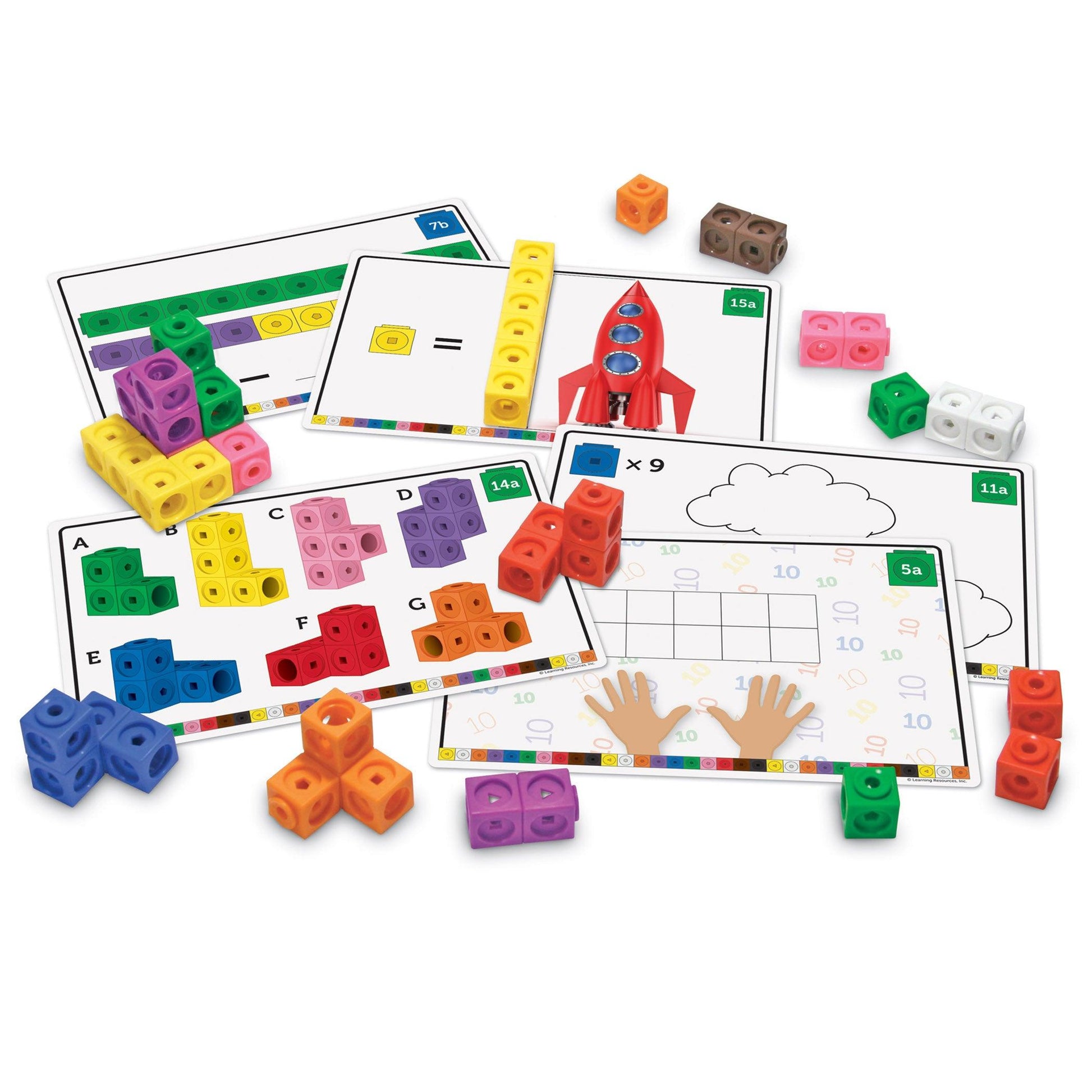 Mathlink® Cubes Early Math Activity Set - Loomini