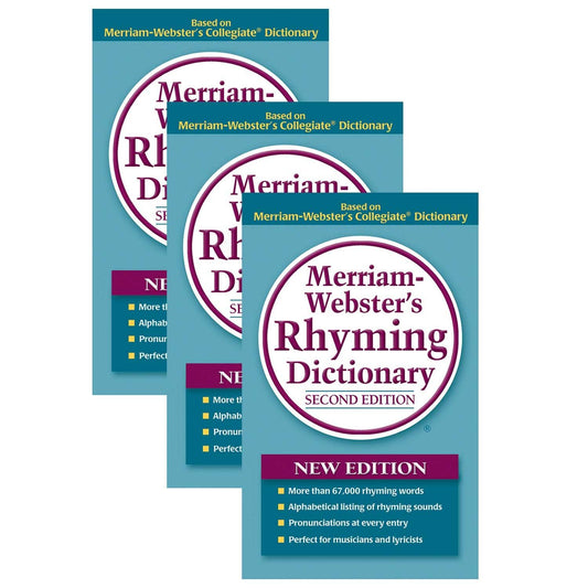 Merriam-Webster's Rhyming Dictionary, Pack of 3 - Loomini