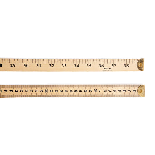Meter Stick Ruler with Metal End, Pack of 6 - Loomini