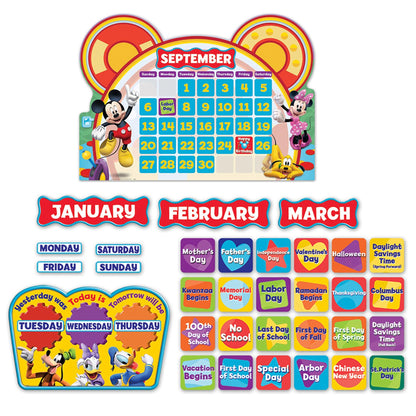 Mickey Mouse Clubhouse® Calendar Bulletin Board Set - Loomini