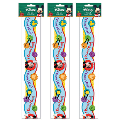 Mickey Mouse Clubhouse® I Think I Can Extra Wide Cut Deco Trim®, 37 Feet Per Pack, 3 Packs - Loomini
