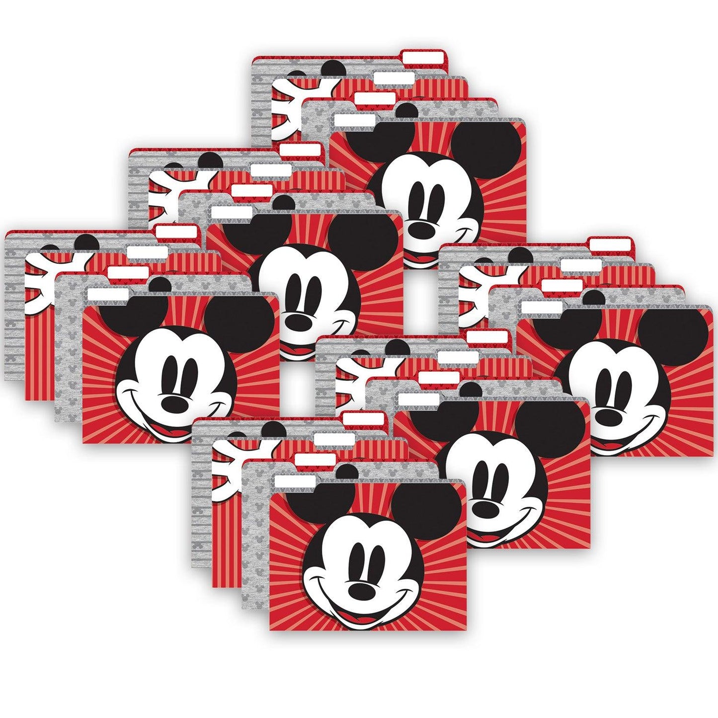 Mickey Mouse® Throwback File Folders, 4 Per Pack, 6 Packs - Loomini