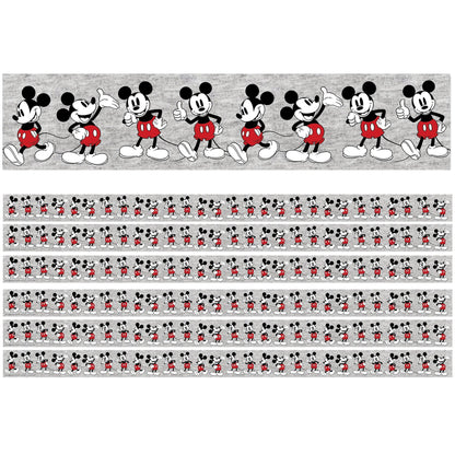 Mickey Mouse® Throwback Mickey Poses Deco Trim®, 37 Feet Per Pack, 6 Packs - Loomini