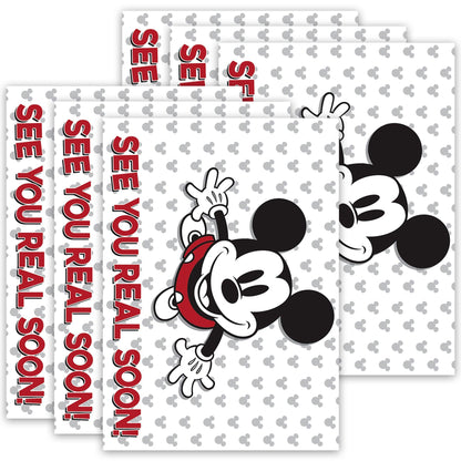 Mickey Mouse® Throwback See You Real Soon Teacher Cards, 36 Per Pack, 6 Packs - Loomini