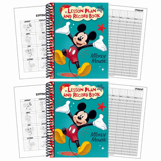 Mickey® Lesson Plan & Record Book, Pack of 2 - Loomini