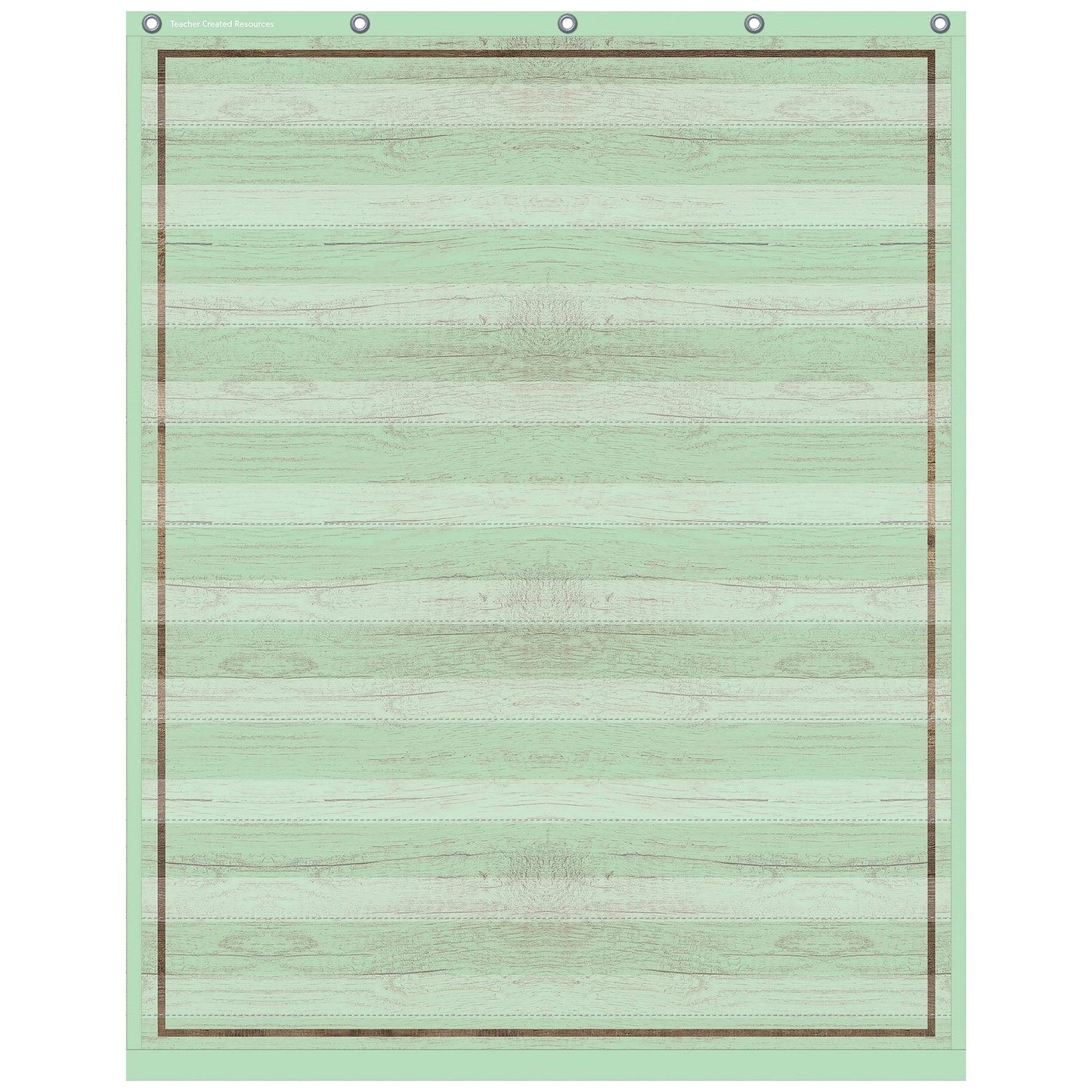 Mint Painted Wood Design 10 Pocket Chart, 34" x 44" - Loomini