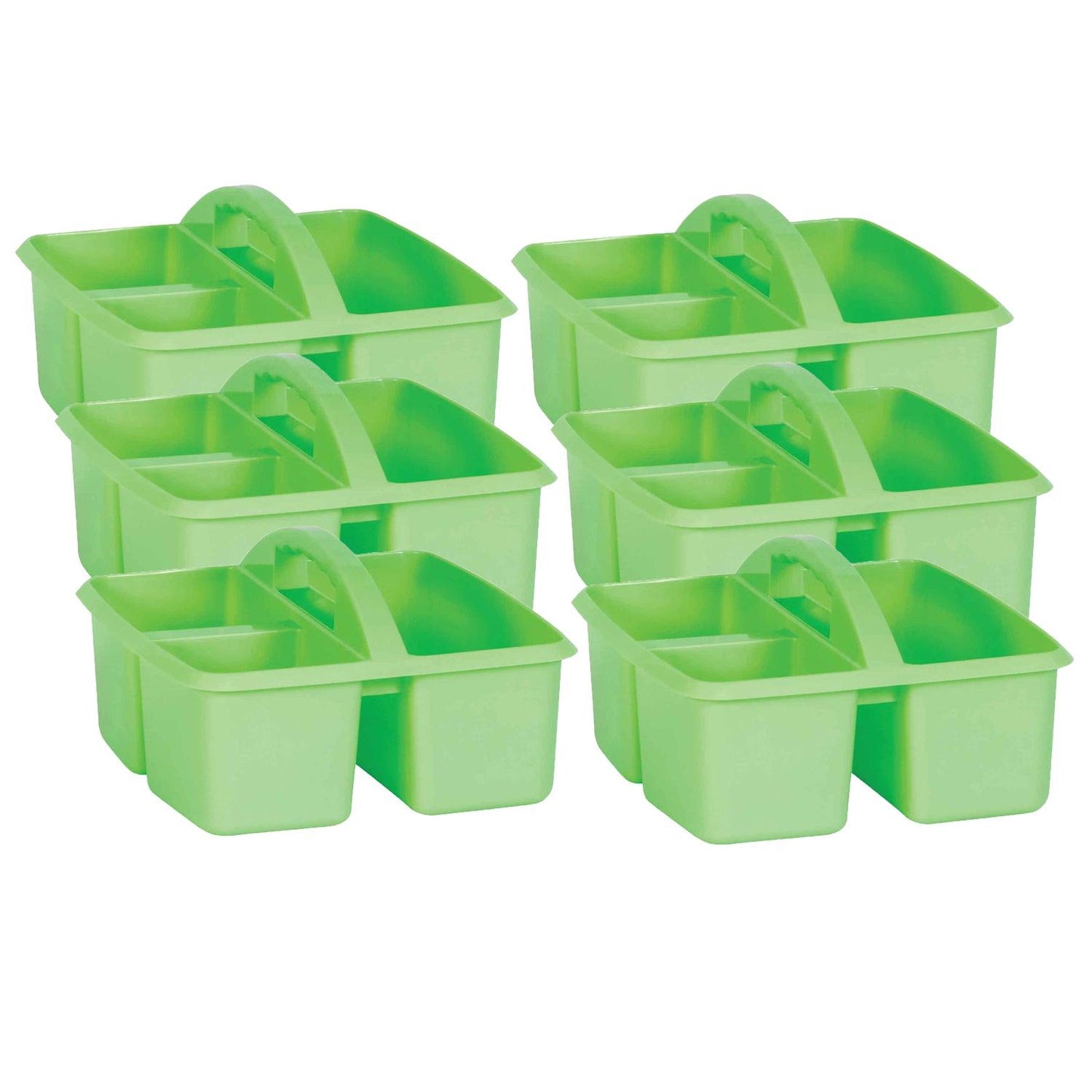 Mint Plastic Storage Caddy, Pack of 6 - Loomini