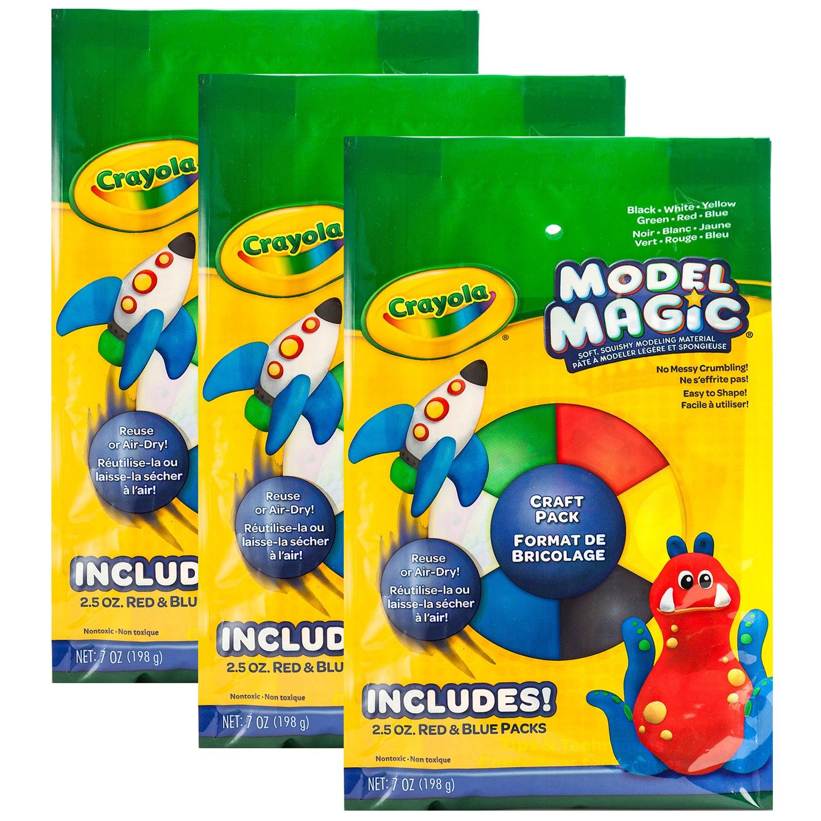 Model Magic Craft Pack, 6 Colors Per Pack, 3 Packs - Loomini