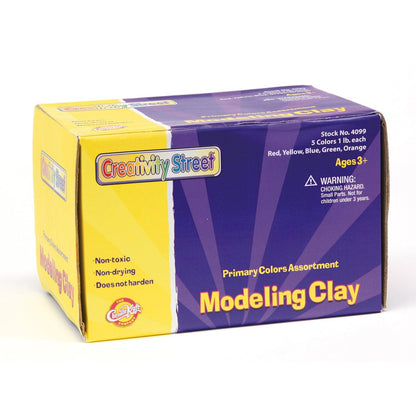 Modeling Clay, 5 Primary Color Assortment, 5 sticks, 5 lbs. Total - Loomini