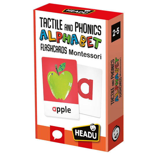 Montessori Flashcards Tactile and Phonics Alphabet - Loomini