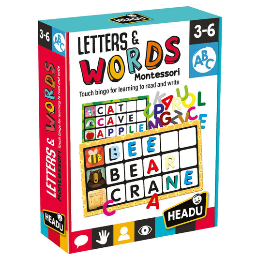 Montessori Touch Bingo Letters & Words - Loomini