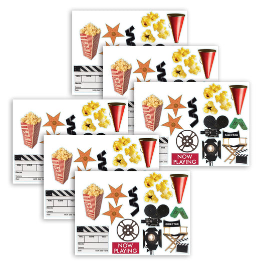 Movie Theme Two Sided Deco Kit, 6 Kits - Loomini