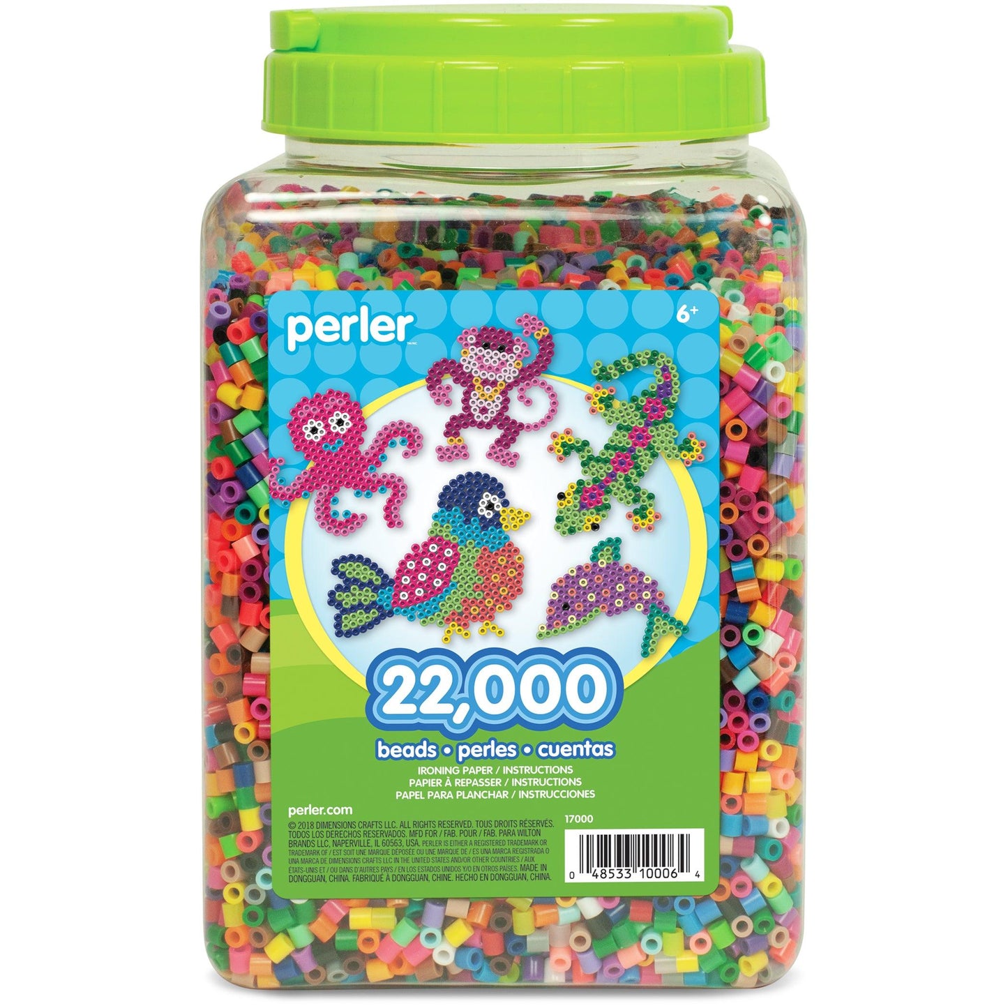 Multi-Mix Fuse Beads Jar, Pack of 22000 - Loomini