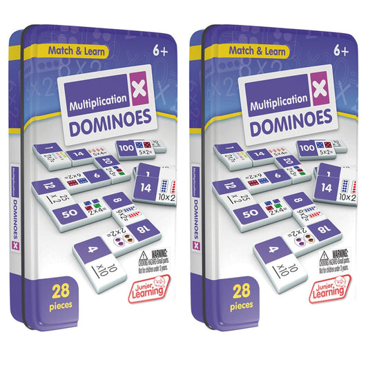 Multiplication Dominoes, 2 Sets - Loomini