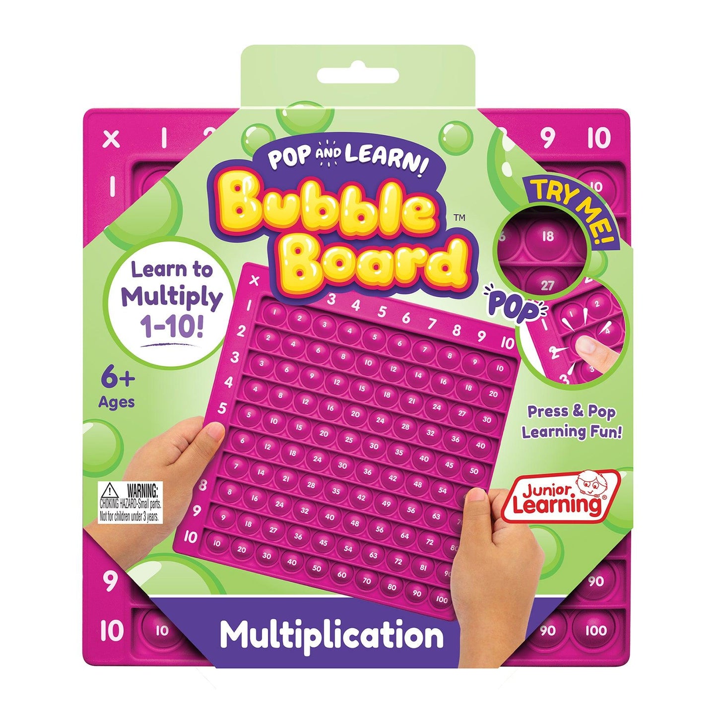 Multiplication Pop and Learn™ Bubble Board - Loomini