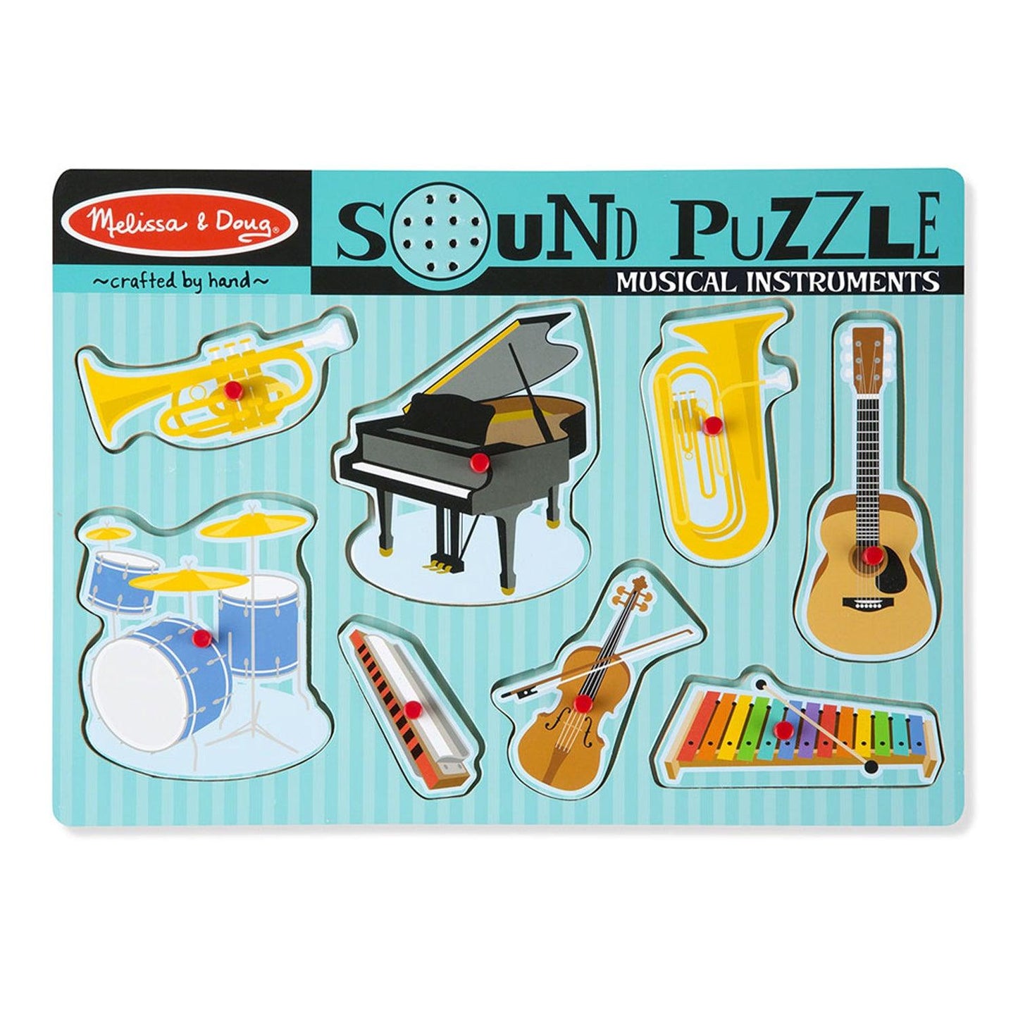 Musical Instruments Sound Puzzle, 8 Pieces - Loomini