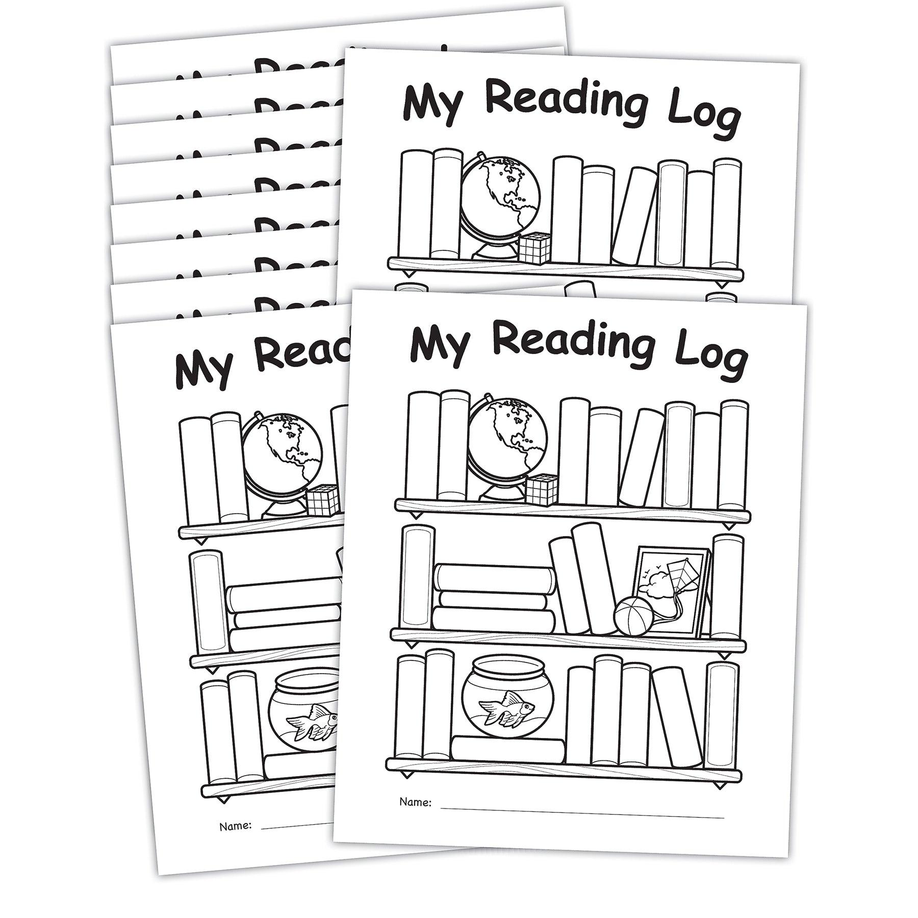 My Own Books: My Reading Log, Pack of 10 - Loomini