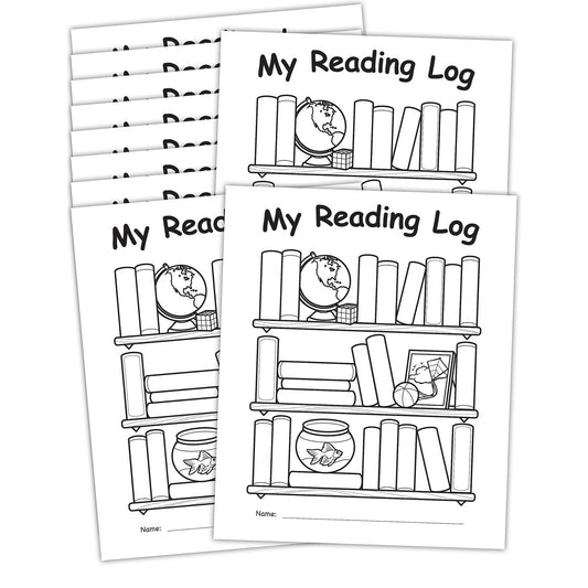 My Own Books: My Reading Log, Pack of 10 - Loomini