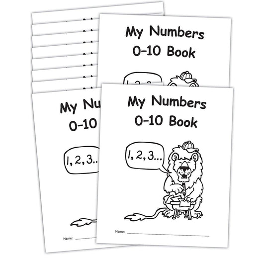 My Own Books™: My Numbers 0-10 Book, 10-Pack - Loomini