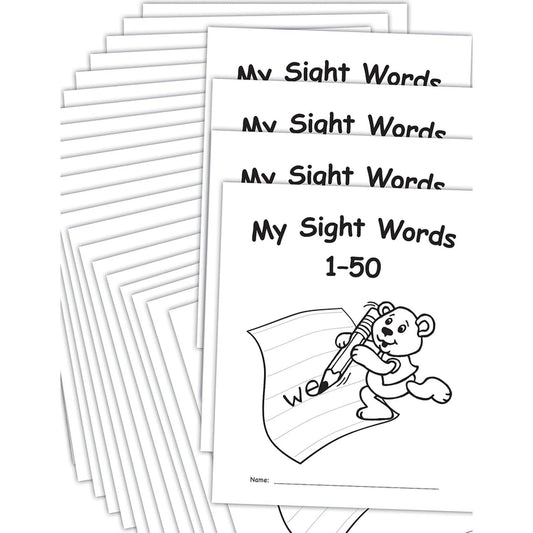 My Own Books™: Sight Words 1-50, 25-Pack - Loomini