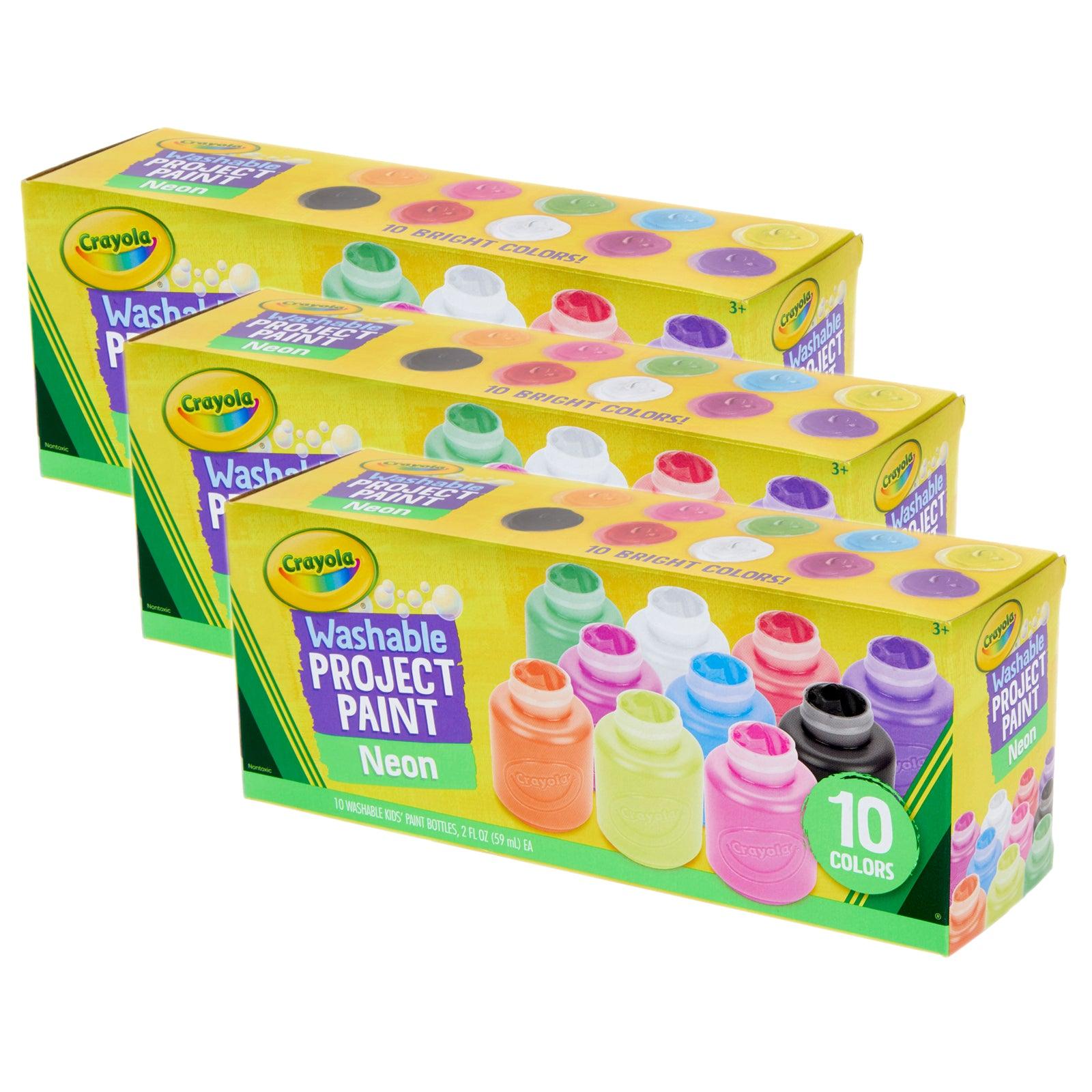 Neon Paint Set, 2oz., 10 Per Set, 3 Sets - Loomini