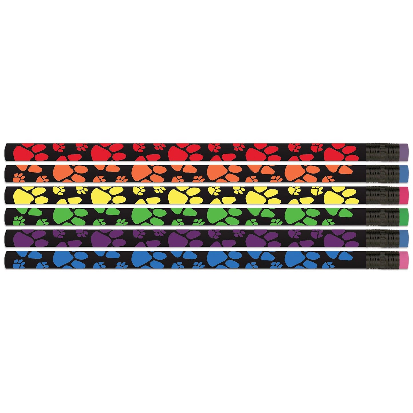 Neon Paws Pencils, 12 Per Pack, 12 Packs - Loomini