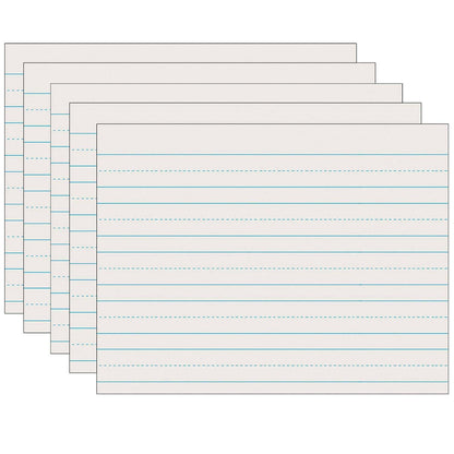 Newsprint Handwriting Paper, Skip-A-Line, Grade 1, 1" x 1/2" x 1/2" Ruled Long, 11" x 8-1/2", 500 Sheets Per Pack, 5 Packs - Loomini