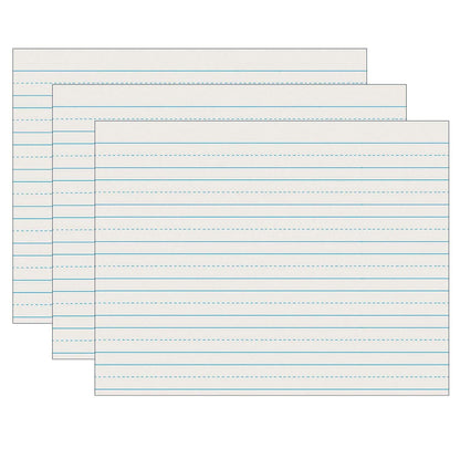 Newsprint Handwriting Paper, Skip-A-Line, Grade 2, 3/4" x 3/8" x 3/8" Ruled Long, 11" x 8-1/2", 500 Sheets Per Pack, 3 Packs - Loomini