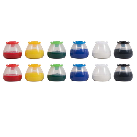 No Spill No Tip Paint Pots, 6 Per Set, 2 Sets - Loomini