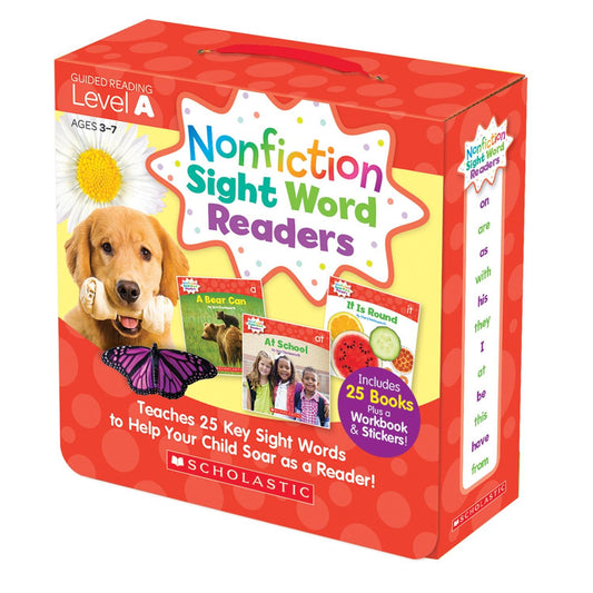 Nonfiction Sight Word Readers Set, Level A, Set of 25 Books - Loomini