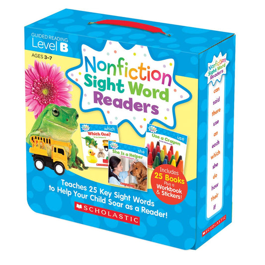 Nonfiction Sight Word Readers Set, Level B, Set of 25 Books - Loomini