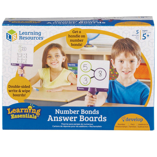 Number Bonds Answer Boards, Set of 5 - Loomini