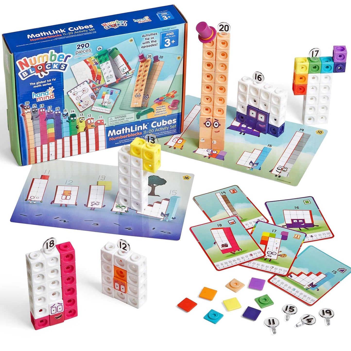 Numberblocks MathLink® Cubes 11–20 Activity Set - Loomini