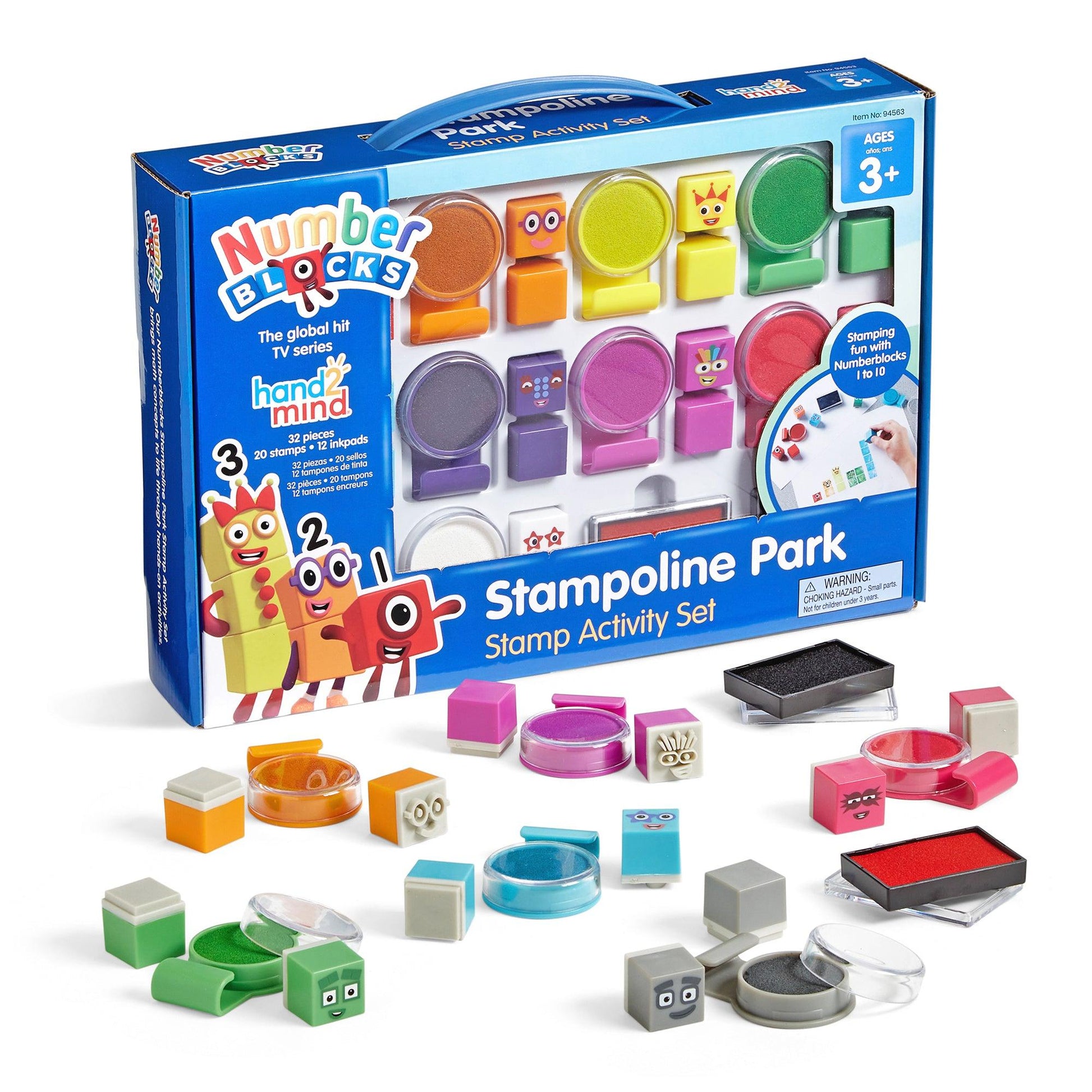 Numberblocks Stampoline Park Stamp Activity Set - Loomini