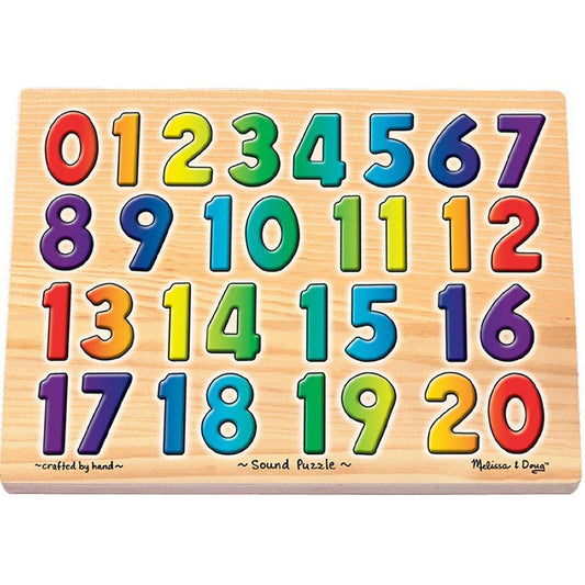 Numbers Sound Puzzle, 13.25" x 10", 21 Pieces - Loomini