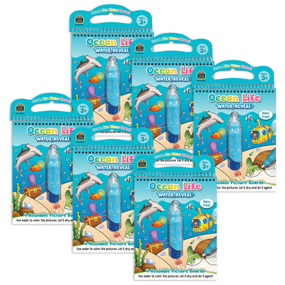 Ocean Life Water Reveal Book, 6 Sets - Loomini