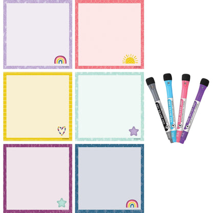 Oh Happy Day Dry-Erase Magnetic Square Notes - Loomini