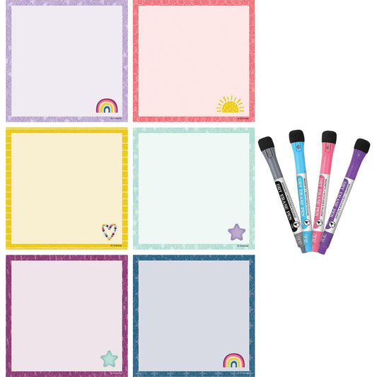 Oh Happy Day Dry-Erase Magnetic Square Notes - Loomini