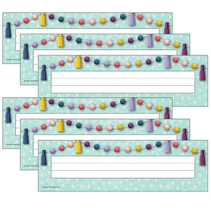 Oh Happy Day Flat Name Plates, 36 Per Pack, 6 Packs - Loomini