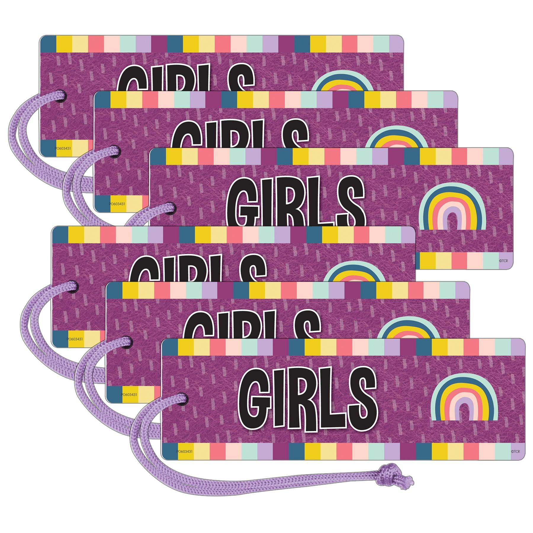 Oh Happy Day Magnetic Girls Pass, Pack of 6 - Loomini