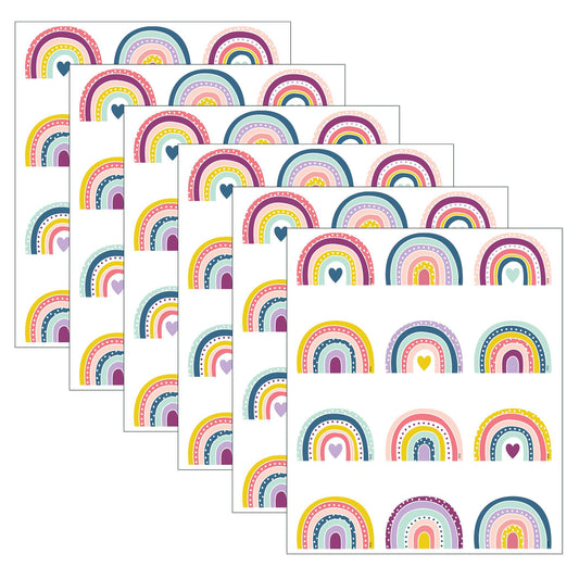 Oh Happy Day Rainbows Mini Accents, 36 Per Pack, 6 Packs - Loomini