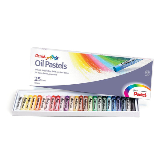 Oil Pastel Set, 25 Colors, 6 Sets - Loomini